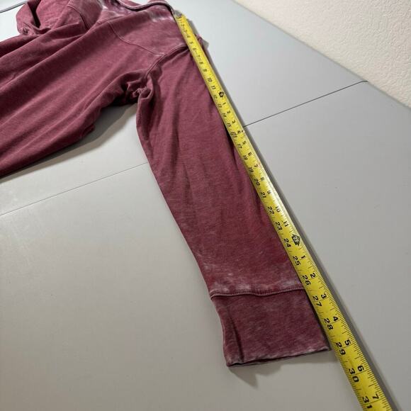 Soft Surroundings Burnout Faded High Low Button Down Tunic Collar Purple Women M - Picture 7 of 8